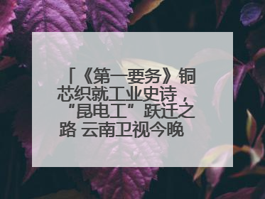 《第一要务》铜芯织就工业史诗，“昆电工”跃迁之路 云南卫视今晚21:16播出