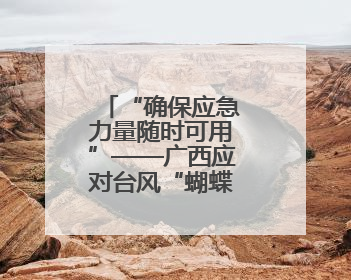“确保应急力量随时可用”——广西应对台风“蝴蝶”一线见闻