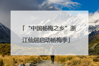 “中国杨梅之乡”浙江仙居启动杨梅季