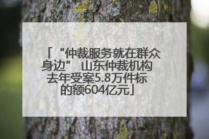 “仲裁服务就在群众身边” 山东仲裁机构去年受案5.8万件标的额604亿元