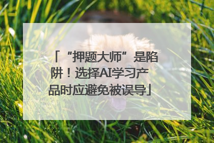 “押题大师”是陷阱！选择AI学习产品时应避免被误导