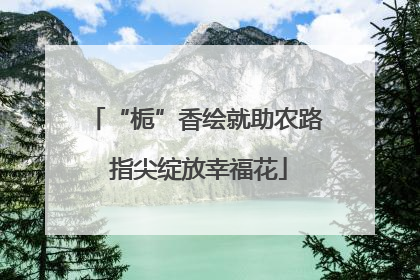 “栀”香绘就助农路 指尖绽放幸福花