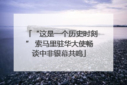 “这是一个历史时刻” 索马里驻华大使畅谈中非银幕共鸣