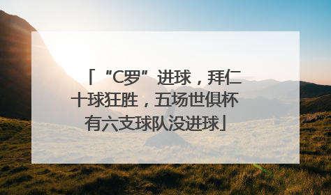 “C罗”进球，拜仁十球狂胜，五场世俱杯有六支球队没进球