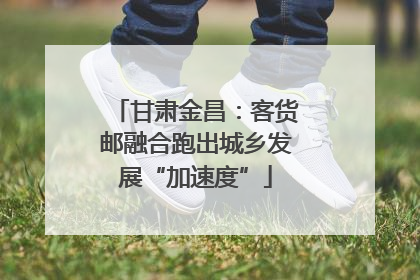 甘肃金昌：客货邮融合跑出城乡发展“加速度”