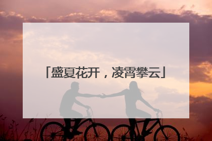 盛夏花开，凌霄攀云