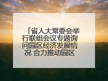 省人大常委会举行联组会议专题询问园区经济发展情况 合力推动园区经济高质量发展 王宁主持会议并讲话 王予波带队到会应询
