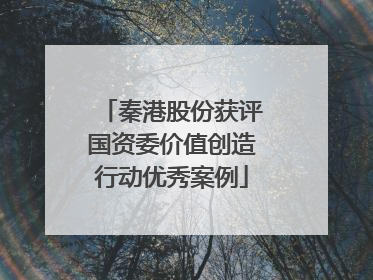 秦港股份获评国资委价值创造行动优秀案例