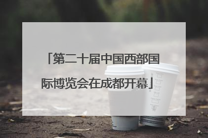 第二十届中国西部国际博览会在成都开幕