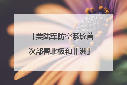 美陆军防空系统首次部署北极和非洲