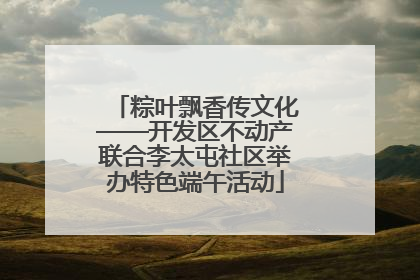 粽叶飘香传文化——开发区不动产联合李太屯社区举办特色端午活动