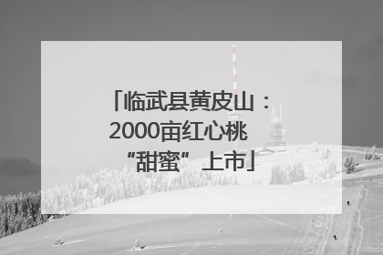 临武县黄皮山：2000亩红心桃“甜蜜”上市