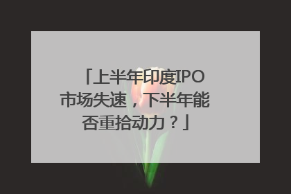 上半年印度IPO市场失速，下半年能否重拾动力？