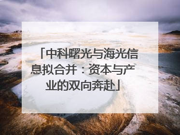中科曙光与海光信息拟合并：资本与产业的双向奔赴