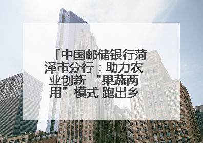 中国邮储银行菏泽市分行：助力农业创新 “果蔬两用”模式 跑出乡村振兴加速度