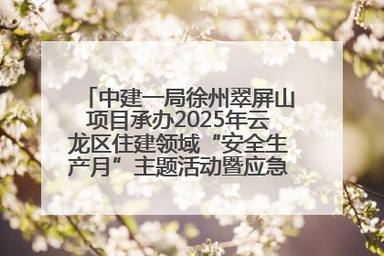 中建一局徐州翠屏山项目承办2025年云龙区住建领域“安全生产月”主题活动暨应急救援演练观摩会