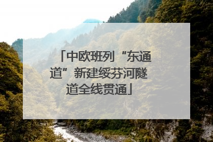 中欧班列“东通道”新建绥芬河隧道全线贯通