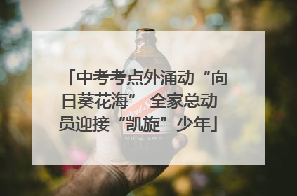中考考点外涌动“向日葵花海” 全家总动员迎接“凯旋”少年