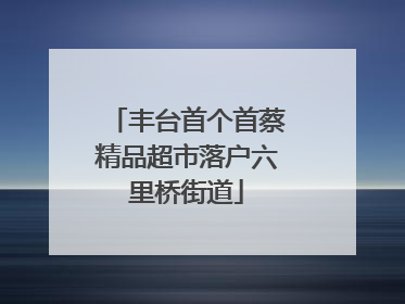 丰台首个首蔡精品超市落户六里桥街道