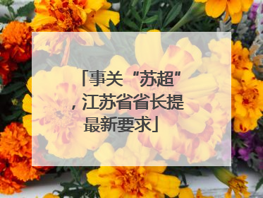 事关“苏超”，江苏省省长提最新要求