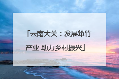 云南大关：发展筇竹产业 助力乡村振兴