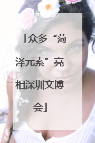 众多“菏泽元素”亮相深圳文博会