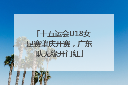 十五运会U18女足赛肇庆开赛，广东队无缘开门红