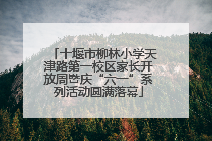 十堰市柳林小学天津路第一校区家长开放周暨庆“六一”系列活动圆满落幕