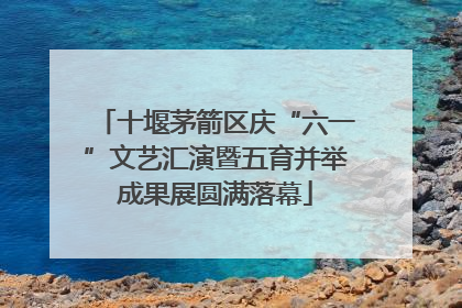 十堰茅箭区庆“六一”文艺汇演暨五育并举成果展圆满落幕