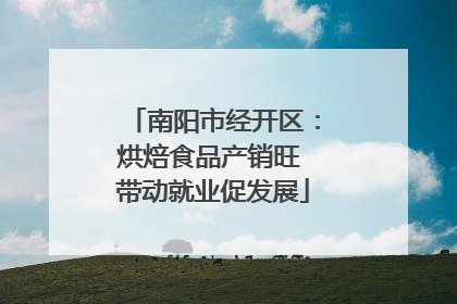 南阳市经开区：烘焙食品产销旺 带动就业促发展
