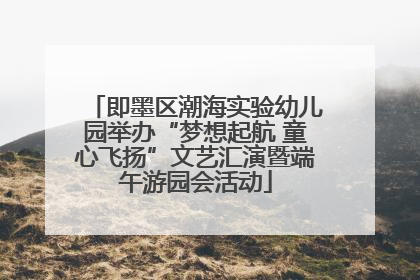 即墨区潮海实验幼儿园举办“梦想起航 童心飞扬”文艺汇演暨端午游园会活动