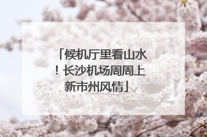 候机厅里看山水！长沙机场周周上新市州风情