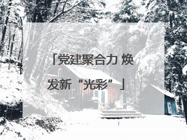 党建聚合力 焕发新“光彩”