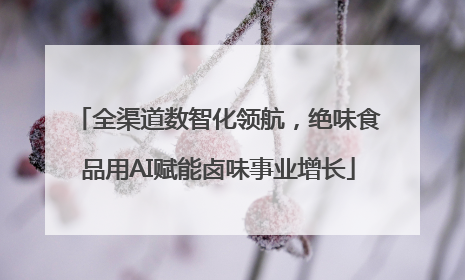 全渠道数智化领航，绝味食品用AI赋能卤味事业增长
