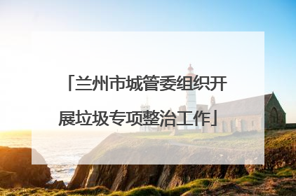兰州市城管委组织开展垃圾专项整治工作