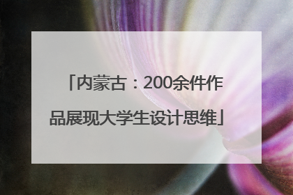 内蒙古：200余件作品展现大学生设计思维