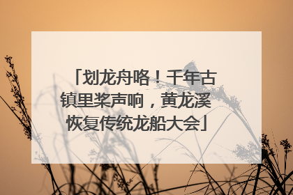 划龙舟咯！千年古镇里桨声响，黄龙溪恢复传统龙船大会