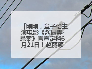 刚刚，章子怡主演电影《酱园弄·悬案》官宣定档6月21日！赵丽颖、杨幂、易烊千玺等角色海报曝光
