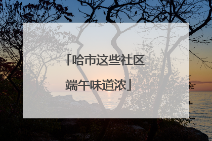 哈市这些社区端午味道浓