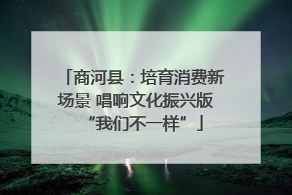 商河县：培育消费新场景 唱响文化振兴版“我们不一样”