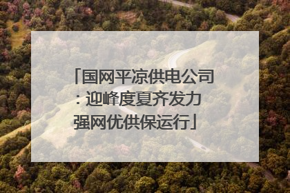 国网平凉供电公司：迎峰度夏齐发力 强网优供保运行