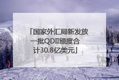 国家外汇局新发放一批QDII额度合计30.8亿美元