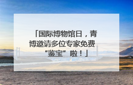 国际博物馆日，青博邀请多位专家免费“鉴宝”啦！