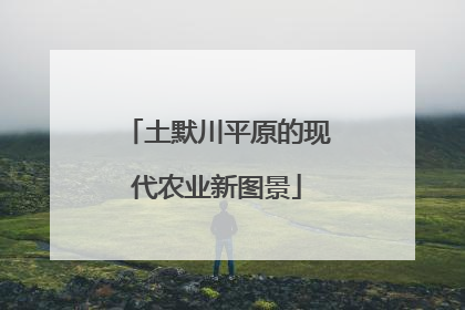 土默川平原的现代农业新图景