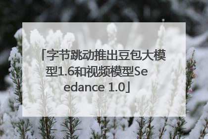 字节跳动推出豆包大模型1.6和视频模型Seedance 1.0