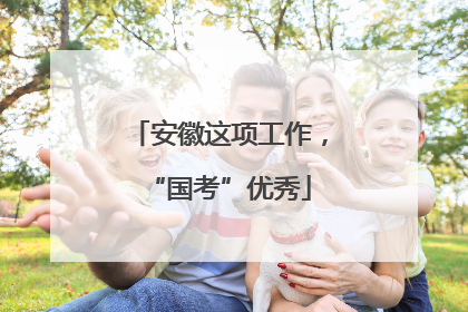 安徽这项工作，“国考”优秀