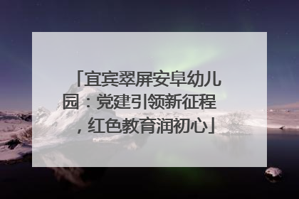 宜宾翠屏安阜幼儿园：党建引领新征程，红色教育润初心