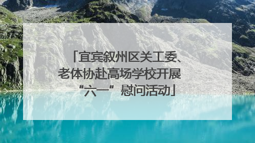 宜宾叙州区关工委、老体协赴高场学校开展“六一”慰问活动