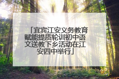 宜宾江安义务教育赋能提质轮训初中语文送教下乡活动在江安四中举行