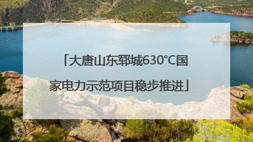 大唐山东郓城630℃国家电力示范项目稳步推进